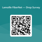 QR Code for drop funding survey.